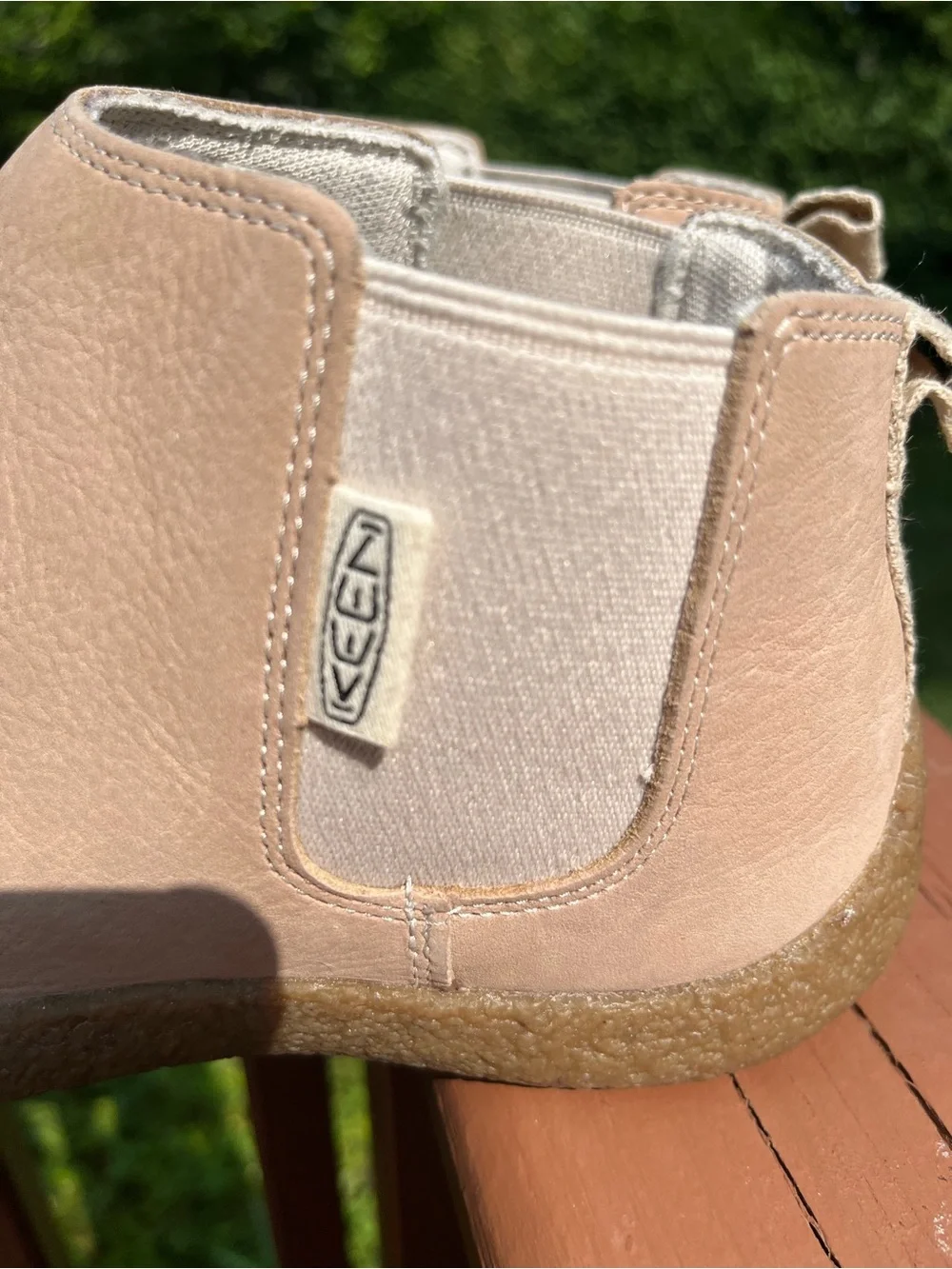 KEEN Women's Mosey Chelsea Leather Ankle Boots - Safari Birch Size 8.5 NEW
